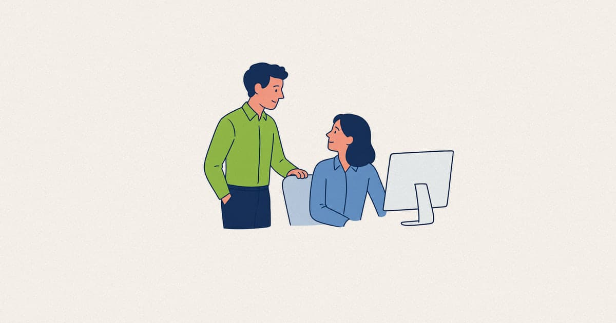 A manager stopping for a short conversation, what recognition at work actually looks like