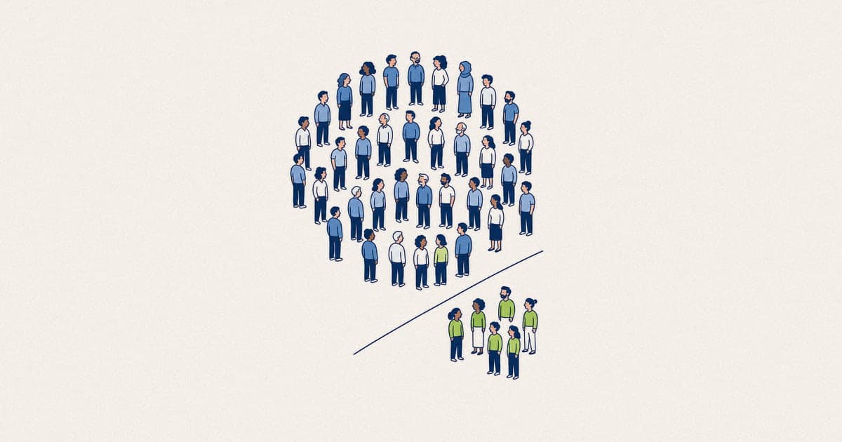 Departures set against average headcount, the two halves of the employee turnover rate formula